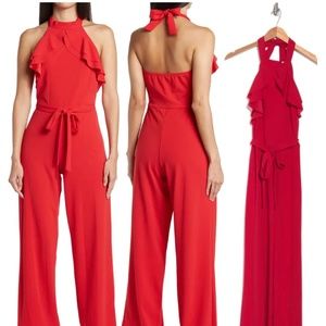 Bebe halter jumpsuit